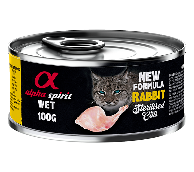 STERILIZED CATS RABBIT WET FOOD (85gr)